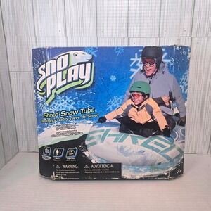 NEW 48" Inflatable Shred Snow Tube Heavy Duty Sturdy 2 Riders Sno Play Toys R Us